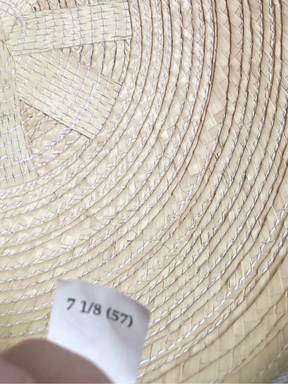 Sunbody Palm Leaf Duckbill Hat Handcrafted Guatemala Sun Protection 7 1/8 EUC